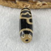 Natural Powerful Tibetan Old Oily Agate Double Lotus Flower Dzi Bead Heavenly Master (Tian Zhu) 双莲花天珠 8.55g 37.8 by 12.1mm - Huangs Jadeite and Jewelry Pte Ltd