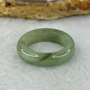 Type A Green with Brown Jadeite Ring 3.91g 5.8 by 3.6mm US7.25 HK15.75 (Slight External Line) - Huangs Jadeite and Jewelry Pte Ltd