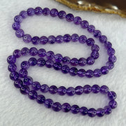 Good Grade Natural Amethyst Necklace 39.71g 52cm 7.3 by 79 Beads - Huangs Jadeite and Jewelry Pte Ltd