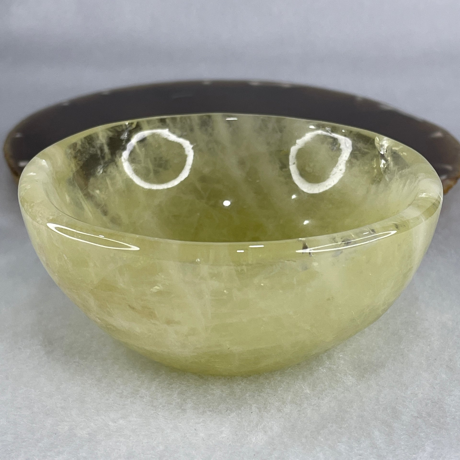Natural Citrine Bowl Display 314.57g 96.8 by 42.5mm - Huangs Jadeite and Jewelry Pte Ltd
