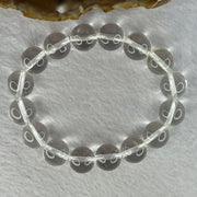 Natural Clear Quartz Beads Bracelet 天然白水晶手链 46.03g 17.5cm 12.9mm 16 Beads - Huangs Jadeite and Jewelry Pte Ltd
