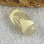 Natural Powerful Tibetan Old Oily Agate Tiger Tooth Daluo Dzi Bead Heavenly Master (Tian Zhu) 虎呀天诛 2.82g 19.9 by 10.1mm - Huangs Jadeite and Jewelry Pte Ltd