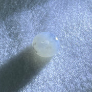 Type A Wuji Grey Jadeite Ping An Kou Donut Charm Pendant 3.32g 15.2 by 6.8mm - Huangs Jadeite and Jewelry Pte Ltd