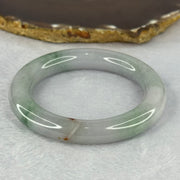 Type A Lavender with Green and Brownish Red Patches Bangle 68.81g 12.0 by 11.3 mm Internal Diameter 54.6 mm (External Line with Internal Lines) - Huangs Jadeite and Jewelry Pte Ltd