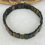 Very Good Grade Tourmaline Shou Pai Bracelet 13.94g 17cm 9.9 by 6.2mm 32pcs - Huangs Jadeite and Jewelry Pte Ltd