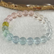 Very Very High Grade Transparent Natural Morganite Beryl Beads Bracelet 19.91g 16cm 8.8mm 22 Beads - Huangs Jadeite and Jewelry Pte Ltd