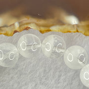 Natural White Phantom Quartz Beads Bracelet 31.98g 17cm 10.8mm 19 Beads - Huangs Jadeite and Jewelry Pte Ltd