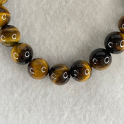 Natural Yellow Tiger's Eye Quartz Beads Bracelet 18.38g 16cm 8.4mm 23 Beads - Huangs Jadeite and Jewelry Pte Ltd