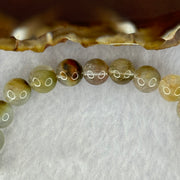 Natural Blue Rabbit Hair Rutilated Quartz Beads Bracelet 22.20g 18cm 8.8mm 26 Beads - Huangs Jadeite and Jewelry Pte Ltd