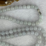 Type A Semi Icy Jelly Lavender Jadeite Beads Necklace 83.24g 76cm 8.2mm 98 Beads - Huangs Jadeite and Jewelry Pte Ltd