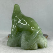 Natural Green Serpentine Seal Display 1,061.1g 132.0 by 88.0 by 123.0mm - Huangs Jadeite and Jewelry Pte Ltd