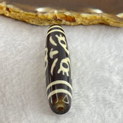 Natural Powerful Tibetan Old Oily Agate Zha Ji La Mu Female Cai Shen Bead Heavenly Master (Tian Zhu) 扎吉拉木女财神天珠 15.40g 59.8 by 13.0mm - Huangs Jadeite and Jewelry Pte Ltd