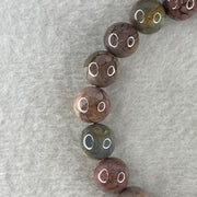 Certified Natural Alashan Agate Greyish Beads Bracelet 21.945g 15.5cm 9.4mm 21Beads - Huangs Jadeite and Jewelry Pte Ltd
