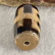 Natural Powerful Tibetan Old Oily Agate Patina Guiren Tairen Human Dzi Bead Totem Amulet Heavenly Master (Tian Zhu) 贵人天诛 4.55g 19.6 by 11.5mm - Huangs Jadeite and Jewelry Pte Ltd