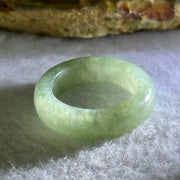 Type A Green Jadeite Ring 4.29g 6.1 by 4.0mm US7 HK15.5 - Huangs Jadeite and Jewelry Pte Ltd
