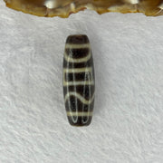 Natural Powerful Tibetan Old Oily Agate Sky Door Serenity 1 Eye Dzi Bead Heavenly Master (Tian Zhu) 一眼天诛 9.93g 37.6 by 13.3mm - Huangs Jadeite and Jewelry Pte Ltd