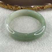 Natural Type A Jelly Light to Faint Green Jadeite Oval Bangle 36.74g Inner Diameter 55.0mm 12.0 by 6.5mm (Close to Perfect) - Huangs Jadeite and Jewelry Pte Ltd