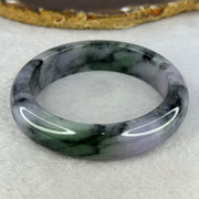 Type A Lavender with Wuji Grey and Green Jadeite Bangle Internal Diameter 56.4mm 78.54g 15.1 by 9.5mm (Very Slight Internal Line) - Huangs Jadeite and Jewelry Pte Ltd