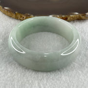 Type A Natural Light Green with Light Lavender Jadeite Bangle 84.56g Inner Diameter 54.5mm 19.0 by 8.4mm (Internal Line) - Huangs Jadeite and Jewelry Pte Ltd