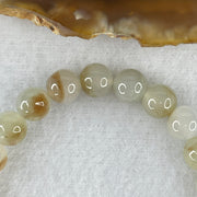 Natural Type A Light Lavender with Brownish Jadeite Beads Bracelet 14.86g 15cm 7.0mm 26 Beads - Huangs Jadeite and Jewelry Pte Ltd