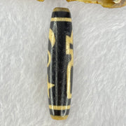 Natural Powerful Tibetan Old Oily Agate Cai Shen with Moon Sun Star Dzi Bead Heavenly Master (Tian Zhu) 财神长天珠 16.88g 58.3 by 13.6mm - Huangs Jadeite and Jewelry Pte Ltd