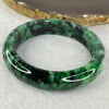 Rare Type A Translucent 3 Greens including Spicy Green, Dark Green, Light Green Jadeite Bangle 稀有A货3 绿翡翠手镯，包括辣绿、深绿、浅绿  Inner Diameter 57.4mm 63.03g 13.8 by 8.2 with Cert (Close to Perfect) - Huangs Jadeite and Jewelry Pte Ltd