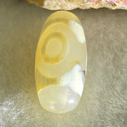 Natural Powerful Tibetan Old Oily Agate 3 Eyes Dzi Bead Heavenly Master (Tian Zhu) 三眼天诛 2.71g 20.1 by 9.8mm - Huangs Jadeite and Jewelry Pte Ltd