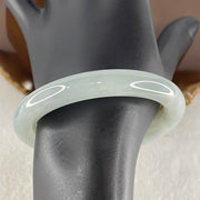 Certified Natural Type A Light Lavender Jadeite Full Round Bangle | 52.0mm Inner Diameter (43.91g | 9.3x9.5mm | Crown & Third Eye Chakra Harmony, Noble Serenity & Peace Shield) (Very Slight Internal Line) - Huangs Jadeite and Jewelry Pte Ltd