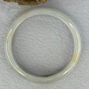 Type A Light Lavender Green with Brown Patches Jadeite Bangle 46.83g Internal Diameter 57.8mm 12.5 by 7.0mm (Very Slight Internal Line) - Huangs Jadeite and Jewelry Pte Ltd