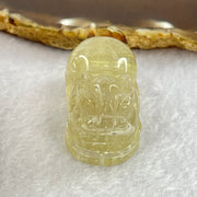 Natural Golden Rutilated Quartz Pixiu Charm 31.44g 43.5 by 22.1 by 19.0mm - Huangs Jadeite and Jewelry Pte Ltd