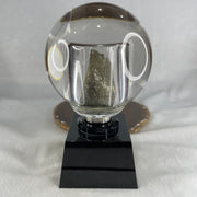 Natural Pyrite Golden Stone Spinning Ball in Crystal Display 1785.8g 96.5 by 170.0mm - Huangs Jadeite and Jewelry Pte Ltd