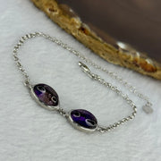 Above Average Natural Super 7 in S925 Sliver Bracelet 3.76g 11.4 by 7.3 by 4.9mm - Huangs Jadeite and Jewelry Pte Ltd