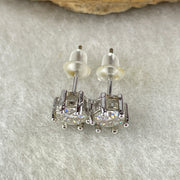 0.5 Ct Colourless Round Brilliant Diameter 5.0mm D VVS1 Excellent Cut Excellent Polish Excellent Symmetry None Florescence Moissanite in S925 Silver Earrings GRA 218444639 - Huangs Jadeite and Jewelry Pte Ltd