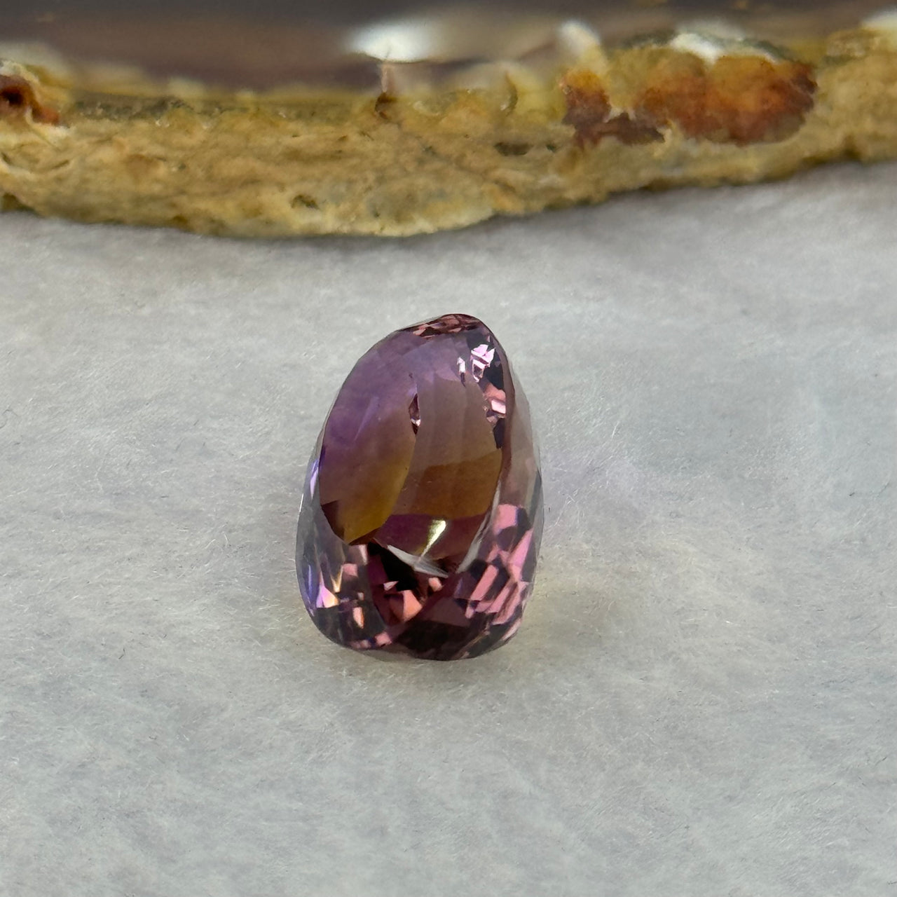 Natural Faceted Ametrine Oval Shape 17.61ct 22.1 by 13.1 by 9.7mm - Huangs Jadeite and Jewelry Pte Ltd