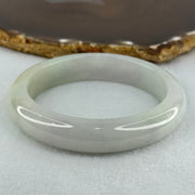 Type A Faint Lavender and Faint Green with Yellow Patches Jadeite Bangle Internal Diameter 58.2mm 67.56g 13.3 by 9.0mm (Internal Line) - Huangs Jadeite and Jewelry Pte Ltd