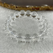 Natural Clear Quartz Beads Bracelet 25.89g 15cm 10.1mm 19 Beads - Huangs Jadeite and Jewelry Pte Ltd