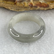 Natural-Type-A-Light-Wuji-Grey-Jadeite-Ring-3.07g-5.6-by-3.2mm-US-6.8-Hk15-(Close-to-Perfect)