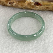 Certified Natural Type A Semi Icy Green Jadeite Ring 1.27g 3.7 by 2.1mm US 7.5 HK 16.5 (Perfect) - Huangs Jadeite and Jewelry Pte Ltd