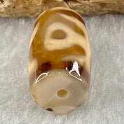 Natural Powerful Tibetan Old Oily Agate Patina Guiren Tairen Human Dzi Bead Totem Amulet Heavenly Master (Tian Zhu) 贵人天诛 4.77g 19.6 by 11.8mm - Huangs Jadeite and Jewelry Pte Ltd