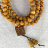 Natural High Oil Content Yabai Wood 高油崖柏 Beads Necklace 25.62g 8.2mm 109 Beads Pendant 19.4 by 16.5 by 6.5mm - Huangs Jadeite and Jewelry Pte Ltd