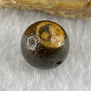 Natural Powerful Tibetan Old Oily Agate Yin Yang Bead Heavenly Master (Tian Zhu) 1.43g 10.0 by 10.3mm - Huangs Jadeite and Jewelry Pte Ltd