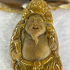 Grand Master Type A Burmese Yellow Jadeite God of Fortune Cai Shen Ye 财神爷  Pendant 38.61g 58.2 by 30.7 by 10.3mm - Huangs Jadeite and Jewelry Pte Ltd