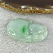 Type A Light Green with Lavender and Bright Green Patch Jadeite Hulu Pendent 12.06g 41.6 by 27.4 by 7.2mm - Huangs Jadeite and Jewelry Pte Ltd