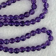 Good Grade Natural Amethyst Necklace 39.71g 52cm 7.3 by 79 Beads - Huangs Jadeite and Jewelry Pte Ltd