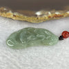Type A Blueish Green Jadeite Guan Yin 5.90g 40.9 by 18.2 by 4.0 mm - Huangs Jadeite and Jewelry Pte Ltd