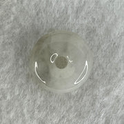 Type A Semi Icy Light Lavender With Wuji Grey Jadeite Ping An Kou Charm/Pendant 2.19g 13.6 by 5.7mm - Huangs Jadeite and Jewelry Pte Ltd