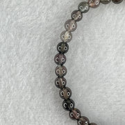 Very Good Grade Natural Purplish Black Tourmaline Crystal Bracelet 4.45g 13.5cm 4.4mm 41Beads - Huangs Jadeite and Jewelry Pte Ltd