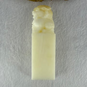 Natural Tridacan Shell Mini Tower Pixiu Seal Display 208.90g 101.2 by 28.7 by 31.6mm - Huangs Jadeite and Jewelry Pte Ltd