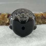 Black Obsidian Labubu Charm Display 14.77 by 28.8 by 21.9 by 19.3mm - Huangs Jadeite and Jewelry Pte Ltd
