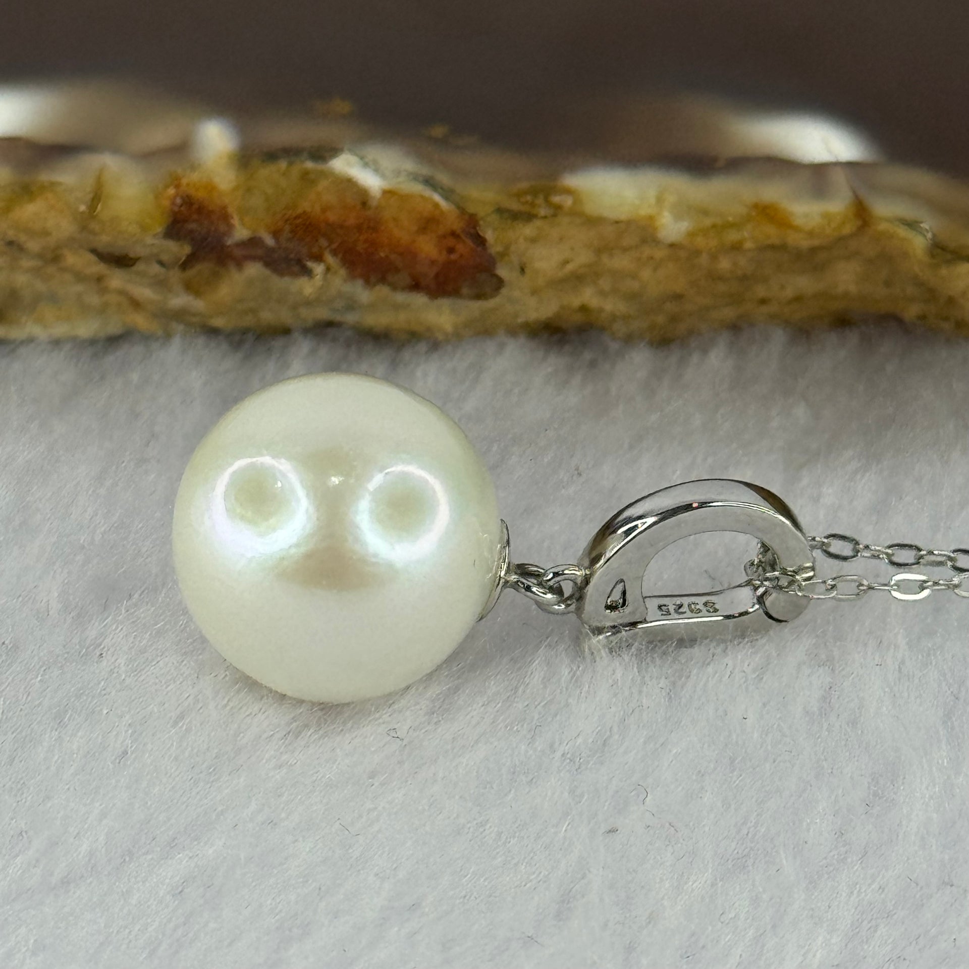 Natural Pearl in S925 Sliver Multi Purpose Pendant Clasp in S925 Silver Necklace 3.90g 12.3mm - Huangs Jadeite and Jewelry Pte Ltd